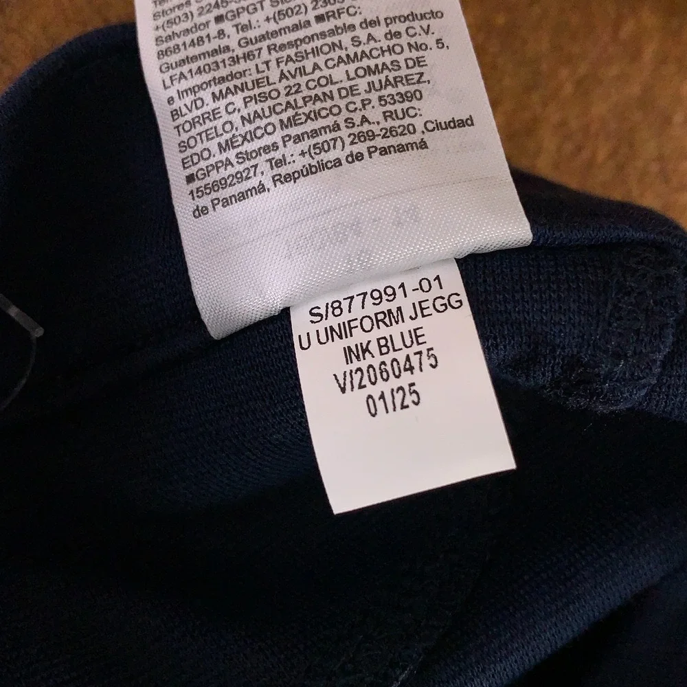 Old Navy Girls Size 16 Ink Blue School Uniform Ponte-Knit Jeggings NWT